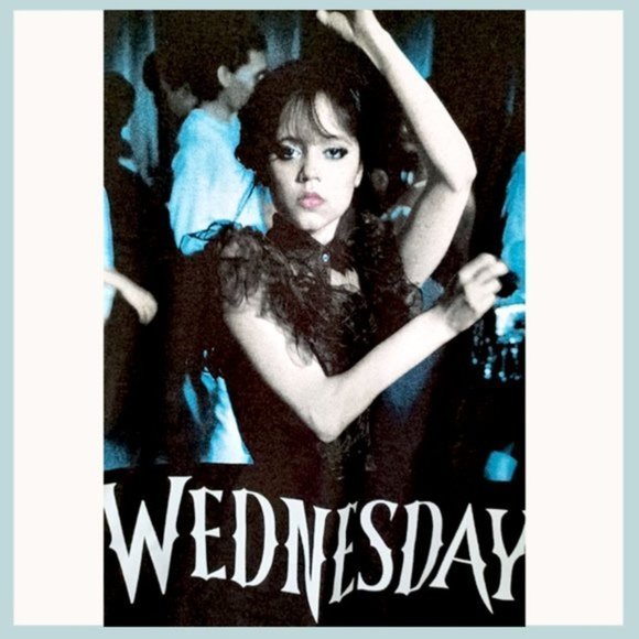 Wednesday Graphic Tee Size Large, Graphic Tee, Wednesday Dance Logo Tee - Picture 3 of 5